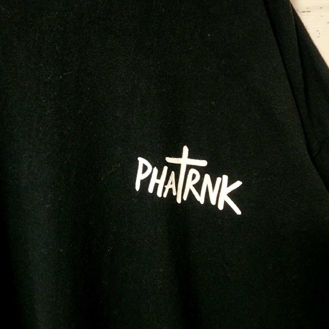 PHATRNK ファットランク Tシャツ 長袖 ロンティー ブラック バックロゴ
