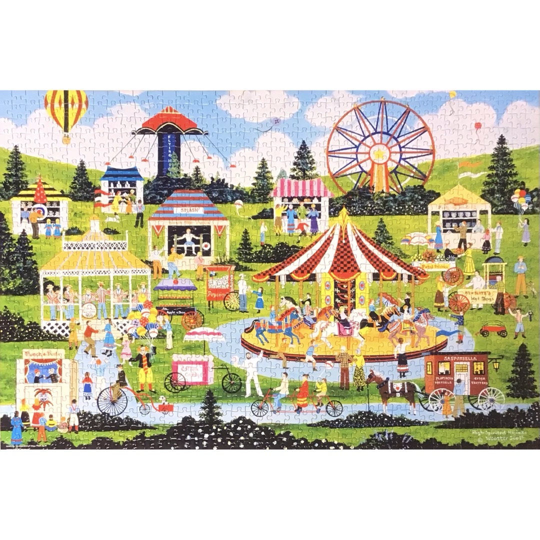 ジグソーパズル1000ピース にぎわいの遊園地 ジェーン・ウースター