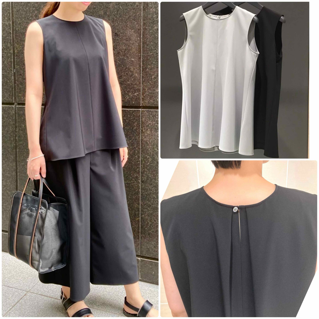 Theory luxe - theory luxe Sycamore ノースリーブブラウス ANN 黒 38