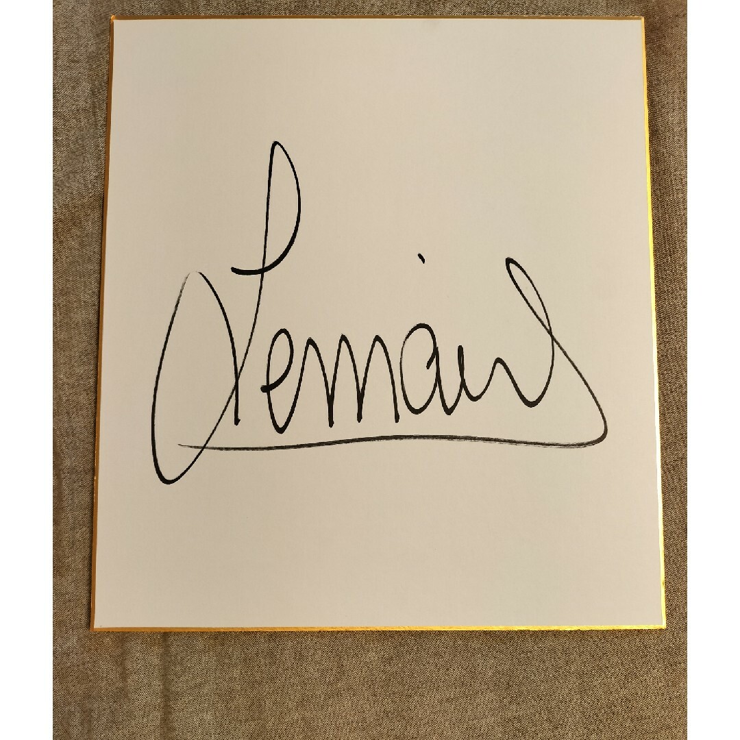 クリストフ ルメール騎手 サイン入り色紙の通販 by エイシンヒカリ's