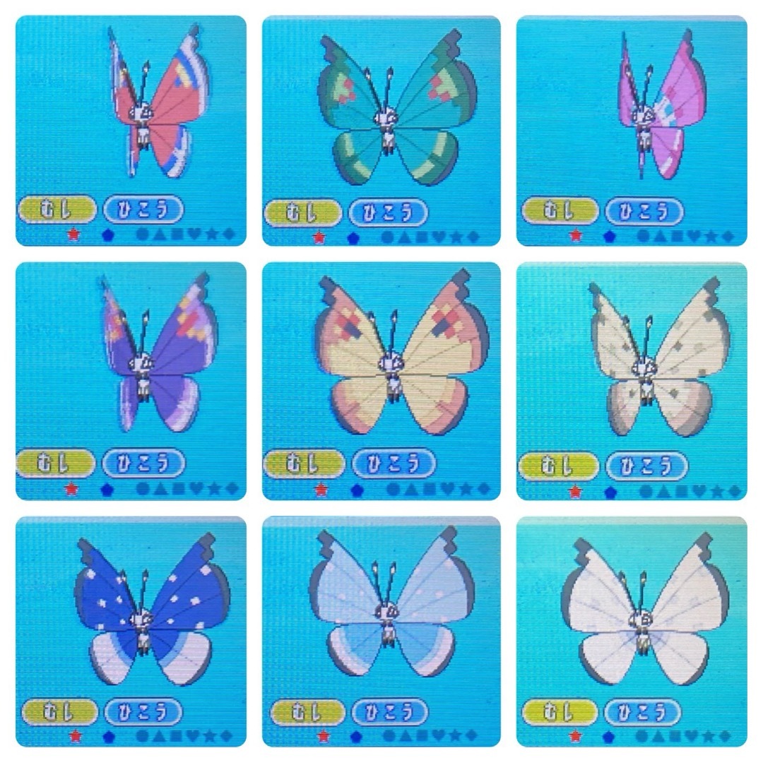 ポケモン - ポケモン サン 色カントー3鳥 3~7世代リボンコンプ 配信