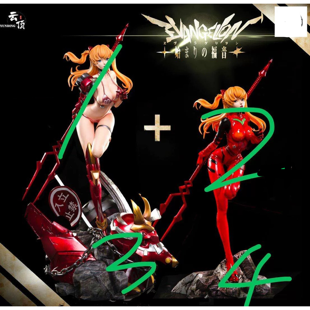 エヴァンゲリオン アスカ フィギュア2点セット ガレージキット