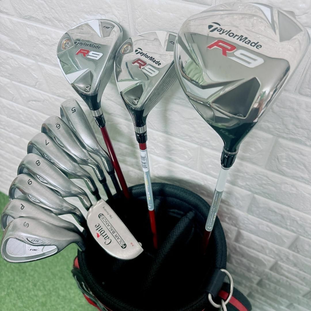 ゴルフクラブセット メンズ テーラーメイドR9 rac 11本 初心者