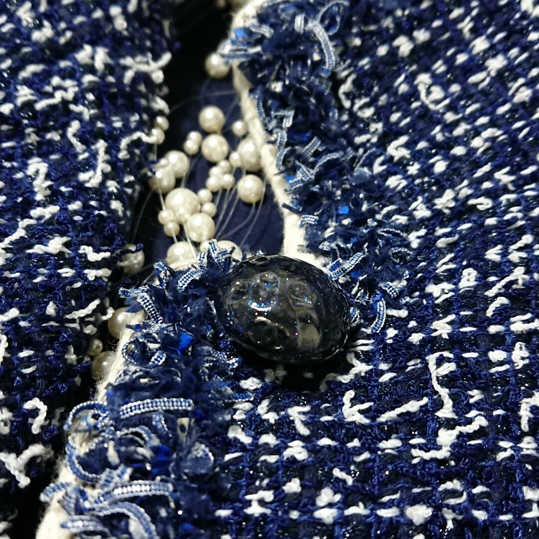 CHANEL - シャネル❤️綺麗なツイード ジャケット❤️CoCoマーク