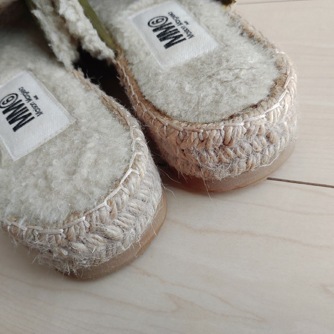 マルジェラ厚底ボアサンダル37