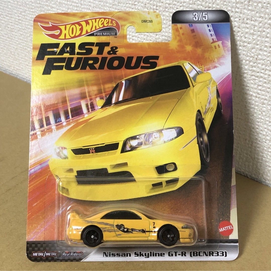 5台セット ホットウィール ワイスピ 日産スカイライン GT-R BCNR33の