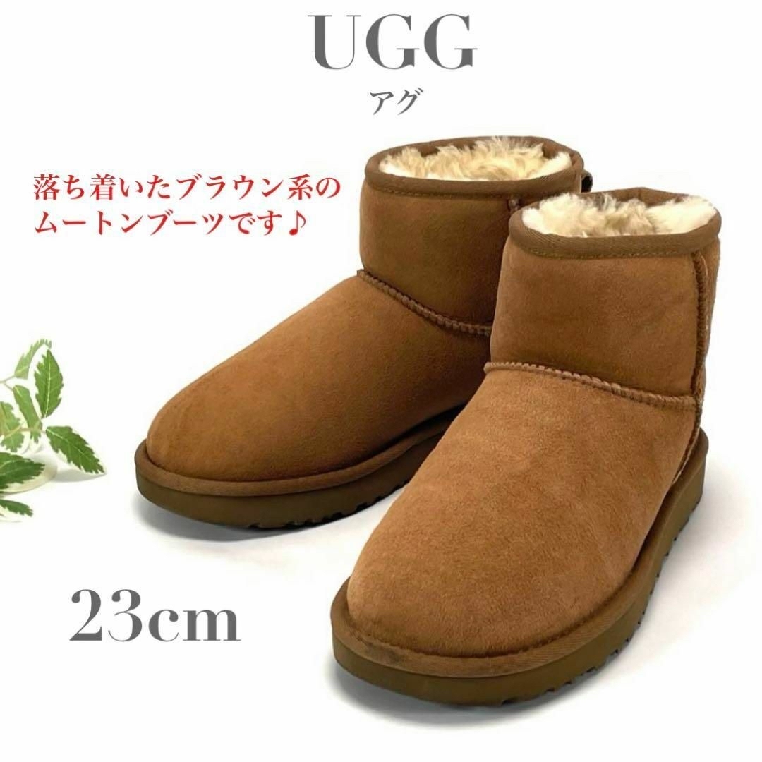 新品UGG ブーツ 23cm ムートンブーツアグクラシックショート