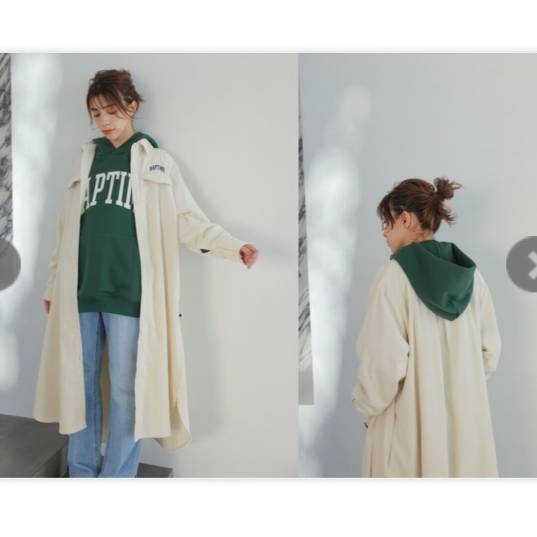 naptime 2022 FW ナップタイム コーデュロイワンピース ホワイト