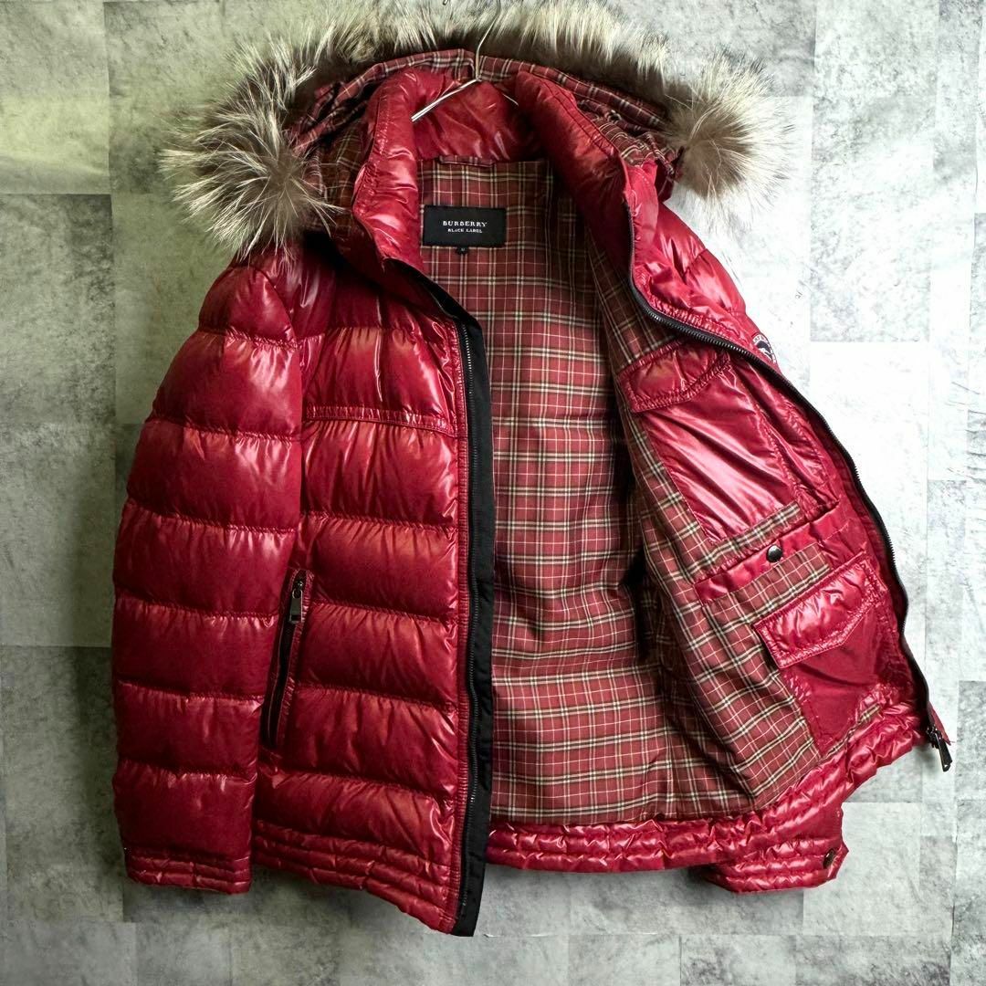 BURBERRY BLACK LABEL - 美品 バーバリー シルバーフォックス付