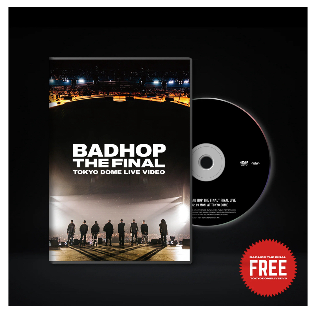 ミュージック BAD HOP THE FINAL TOKYO DOME LIVE VIDEO BADHOP THE