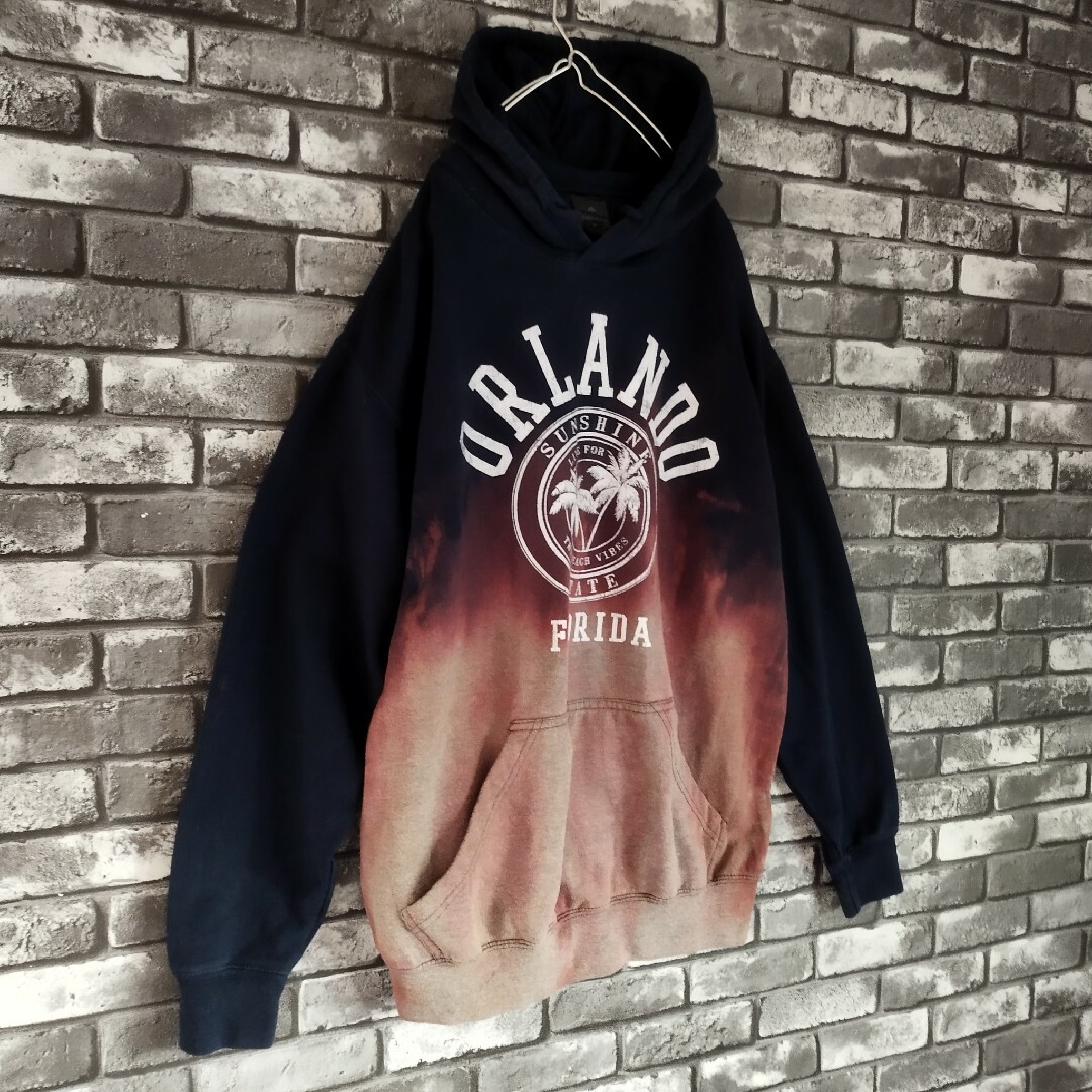 鬼フェード ボロスウェット フーディー グランジ grunge 刺繍 ダメージ