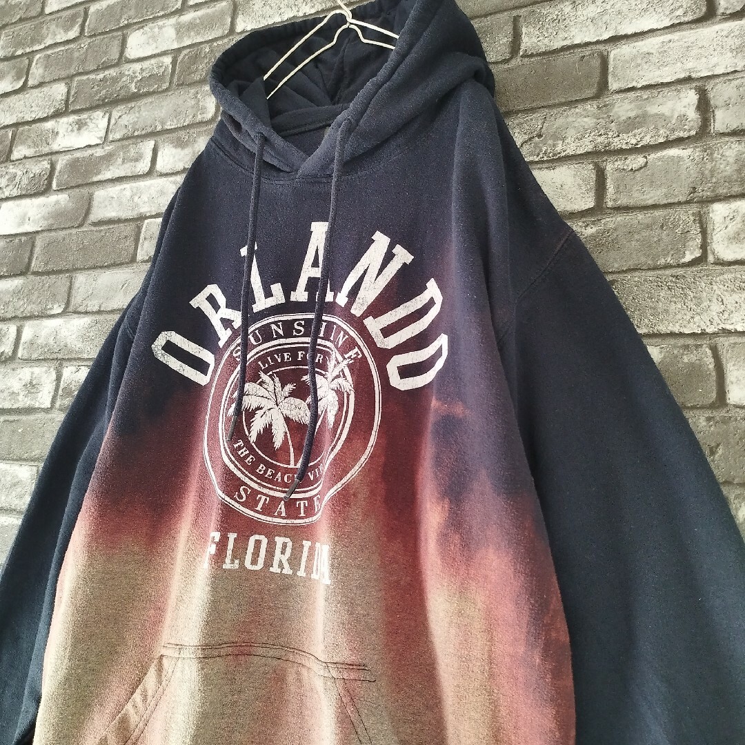 鬼フェード ボロスウェット フーディー グランジ grunge 刺繍 ダメージ