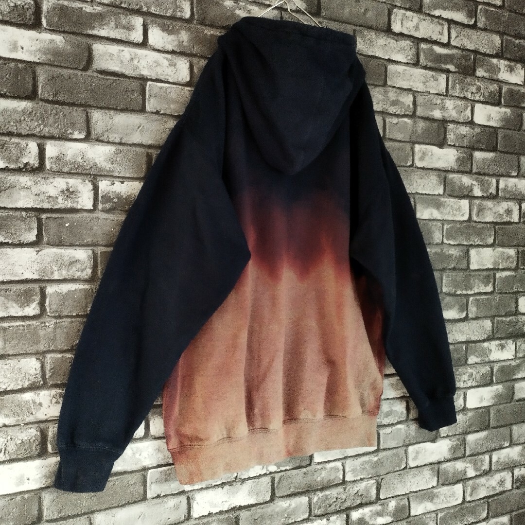 鬼フェード ボロスウェット フーディー グランジ grunge 刺繍 ダメージ