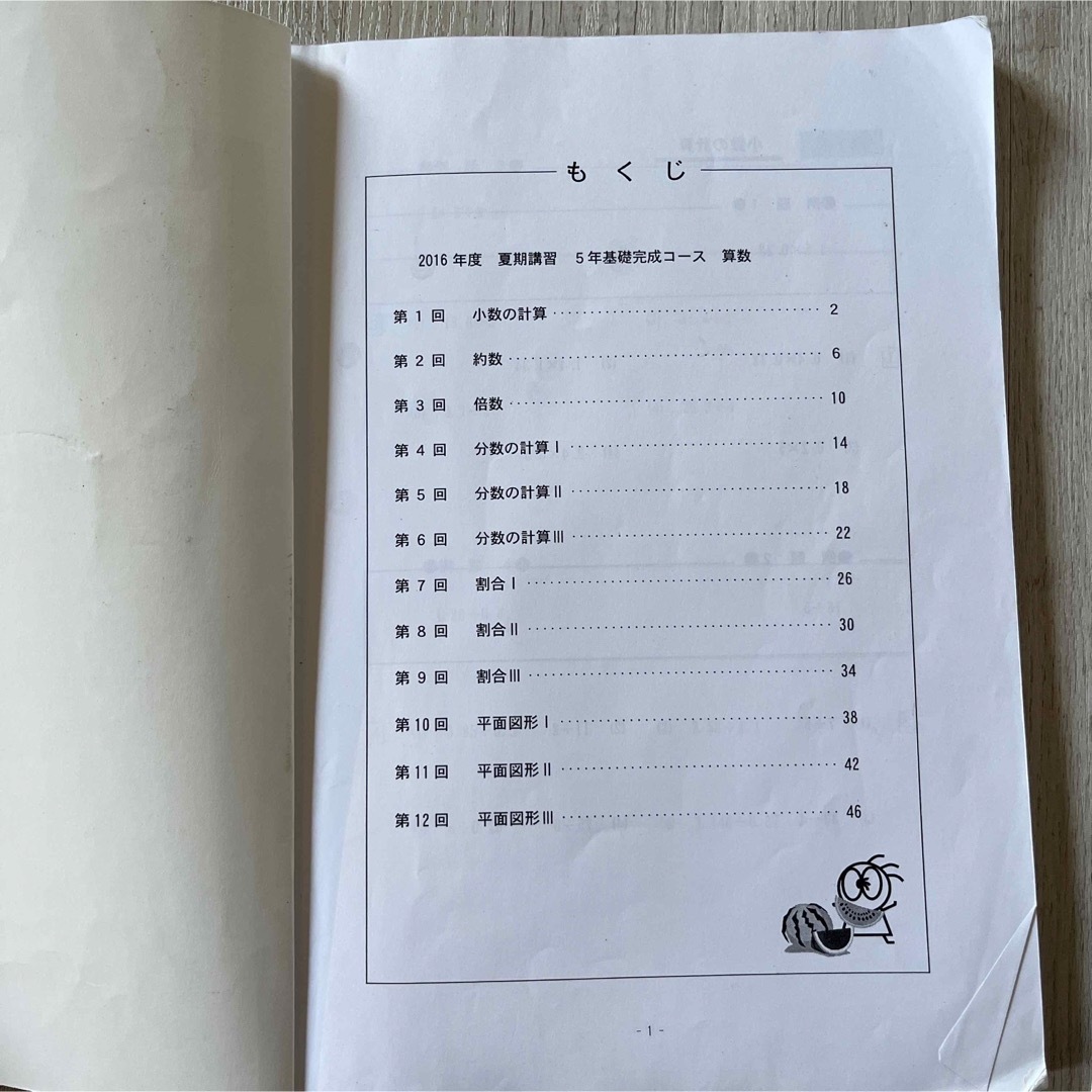 日能研 小5 基礎完成 夏期講習 テキスト 算数 理科 国語 問題集 中学