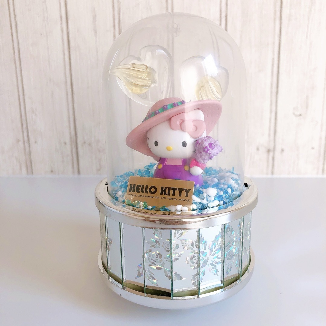 キティ35周年記念オルゴールテディベア持ち キティ35周年記念