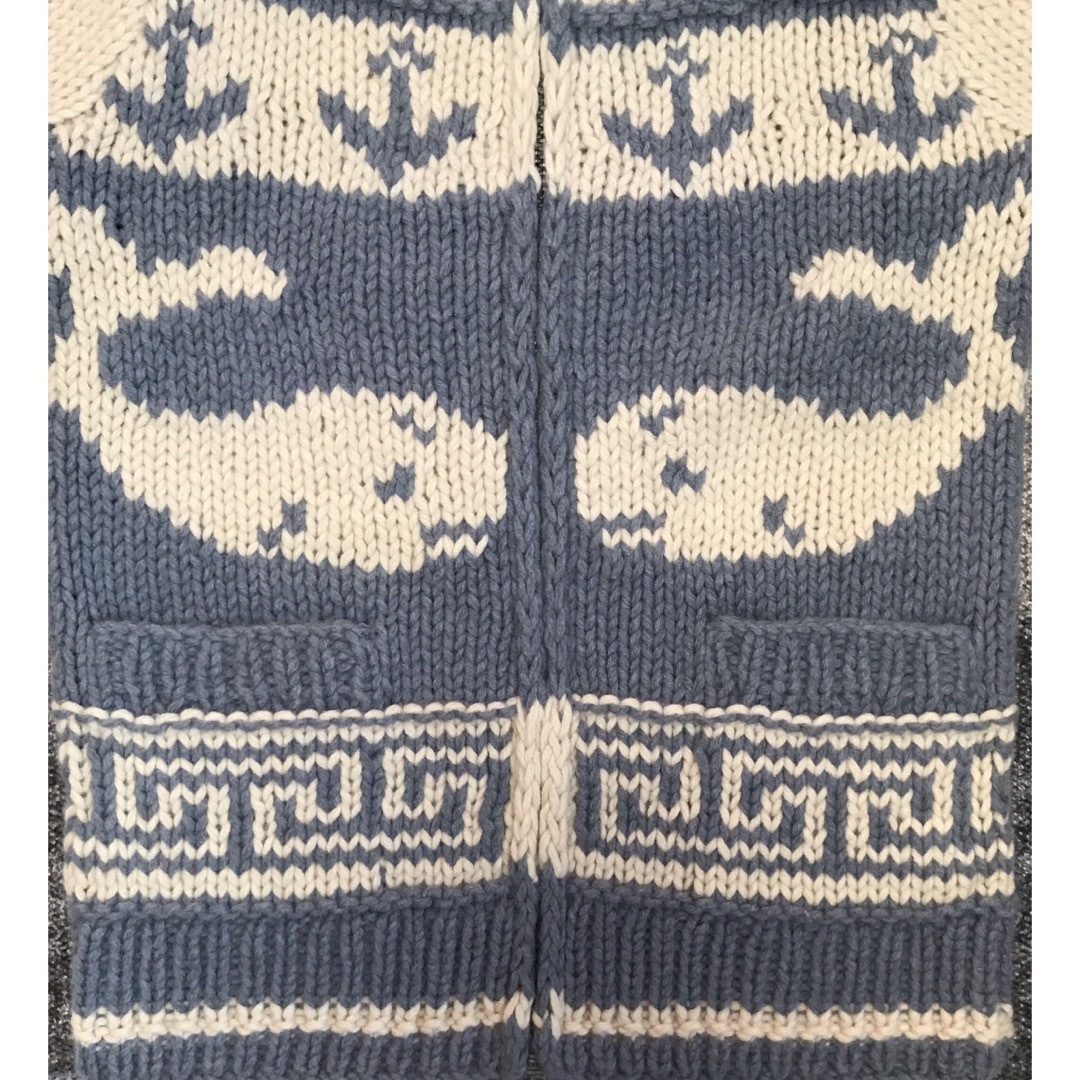 幻 超スペシャル 可愛すぎるホエール柄 鯨 RRL カウチン ニット