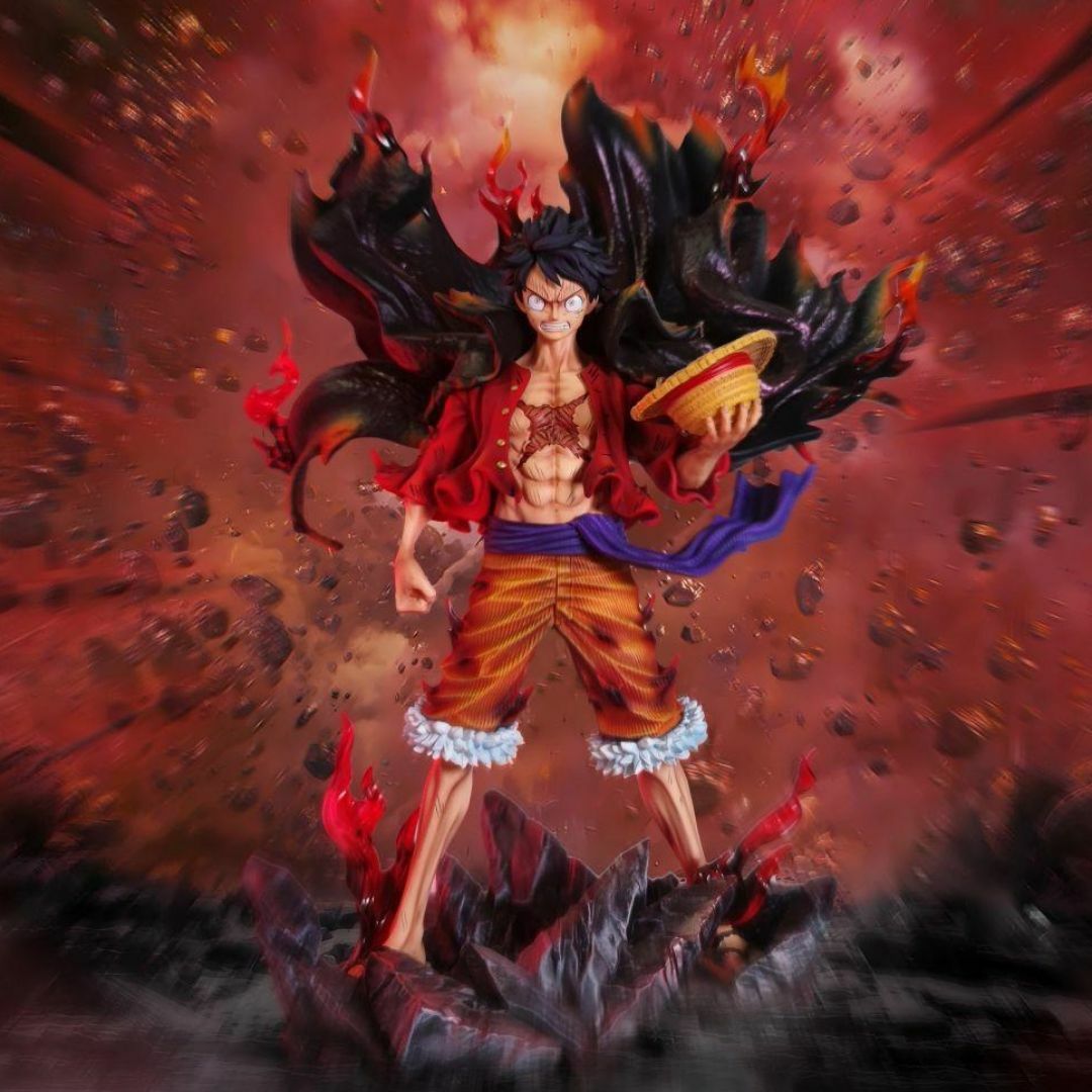 ワンピース 新四皇 覇王色の覇気 ルフィ ガレージキット フィギュアの