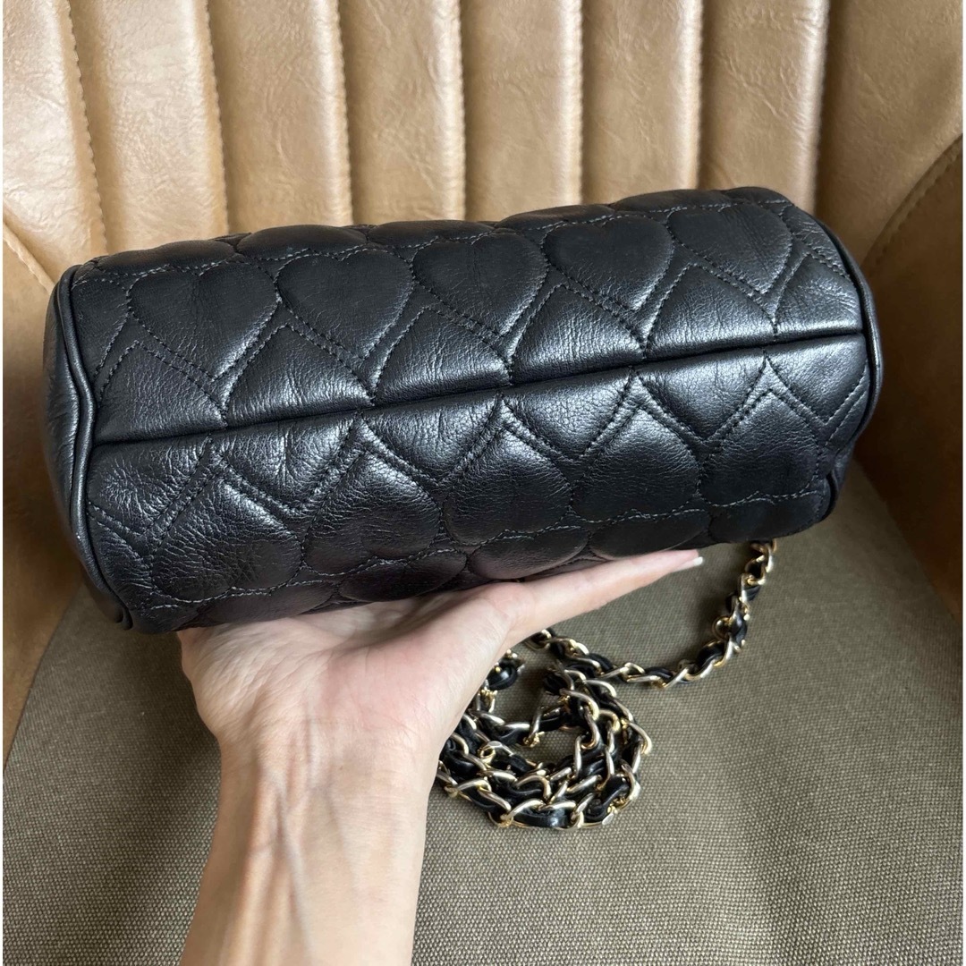 MOSCHINO - ヴィンテージ モスキーノ ハートキルティング レザー