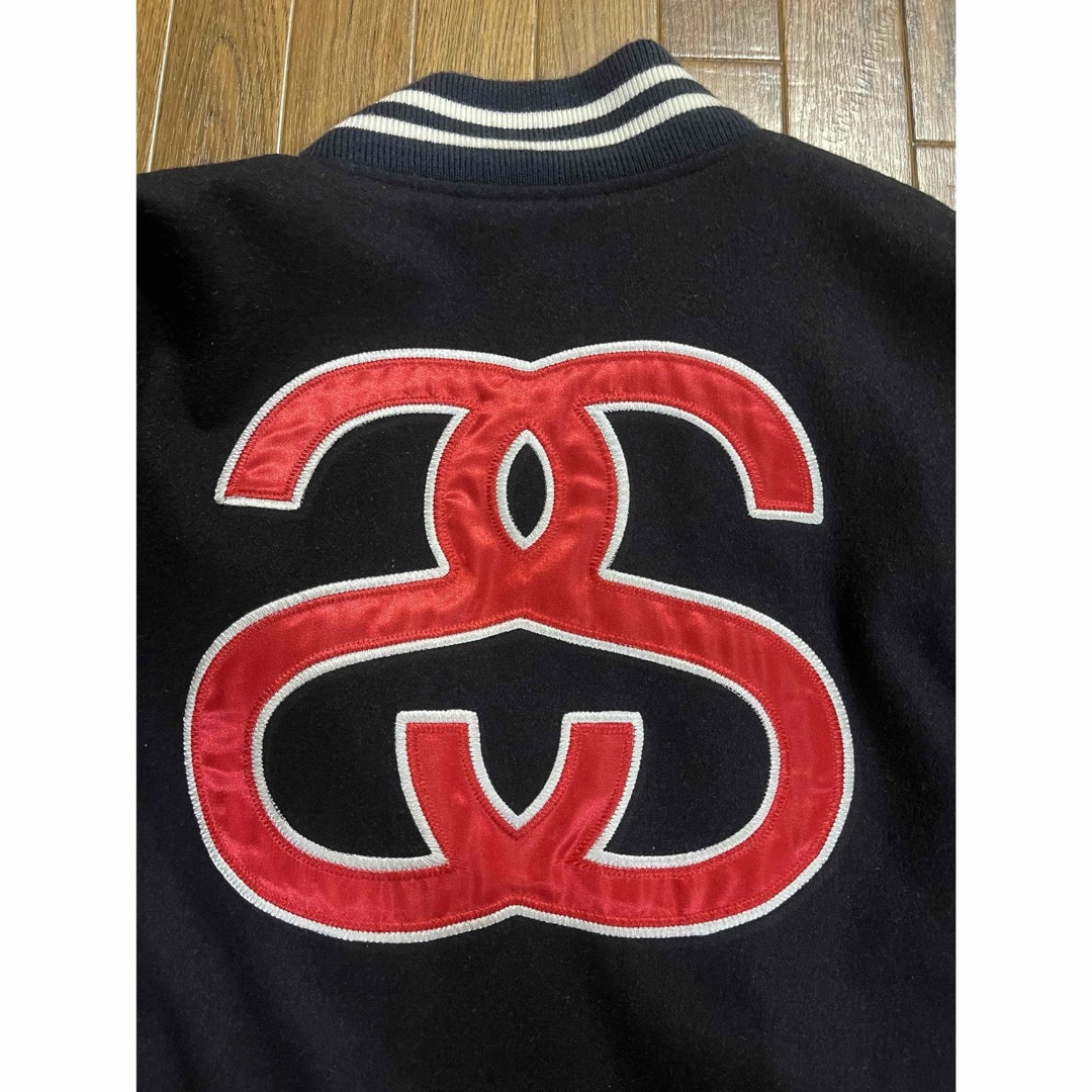 STUSSY - 【レア】90s ビンテージ STUSSY スタジャン・バ ックデカロゴ