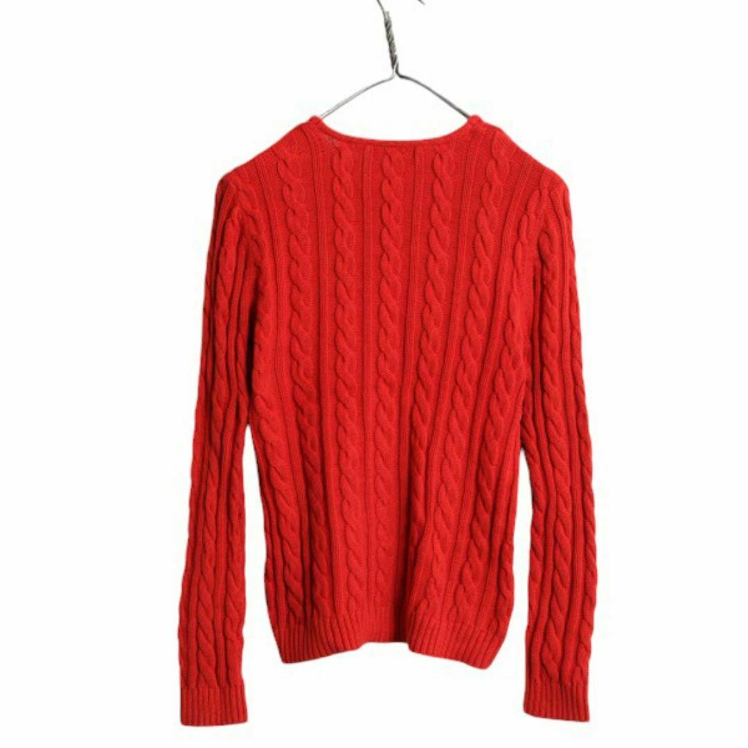 Ralph Lauren - 90s LAUREN ラルフローレン Vネック コットン ケーブル