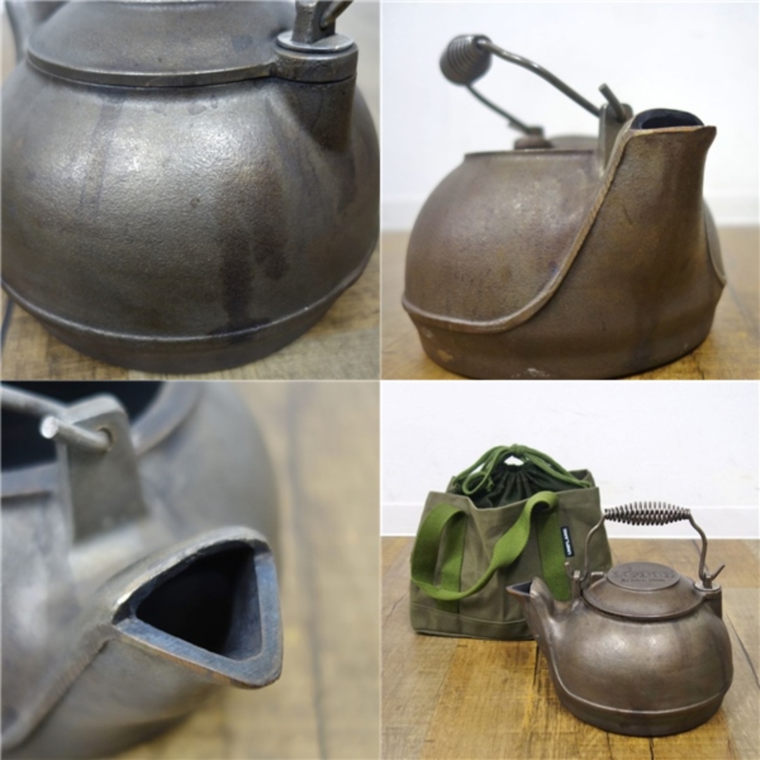 ロッジ LODGE 廃盤 ビンテージ ティーケトル 2TK2 鉄 鋳物 やかん