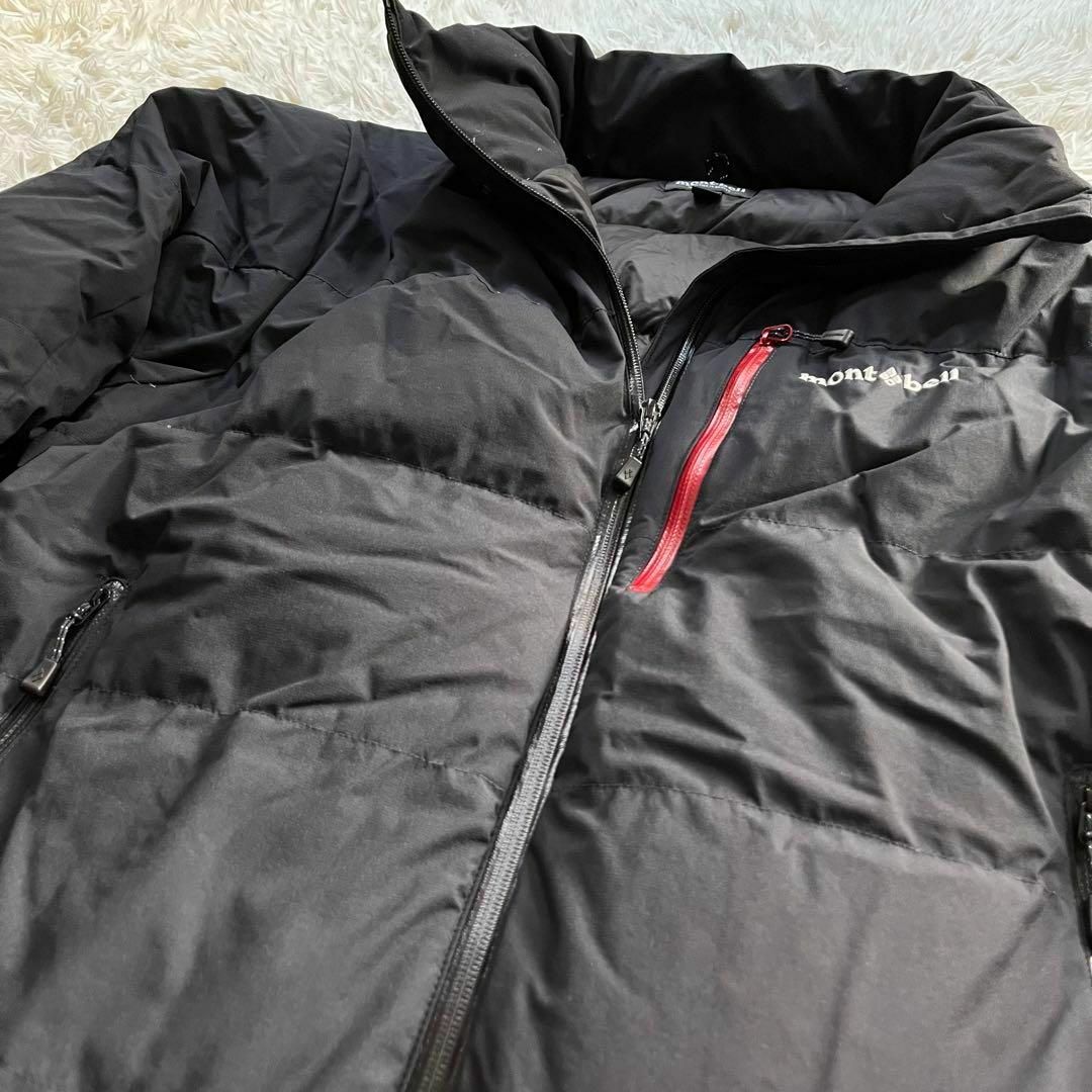 mont bell - 【800FP】モンベル パーマフロストダウンパーカ 黒 刺繍