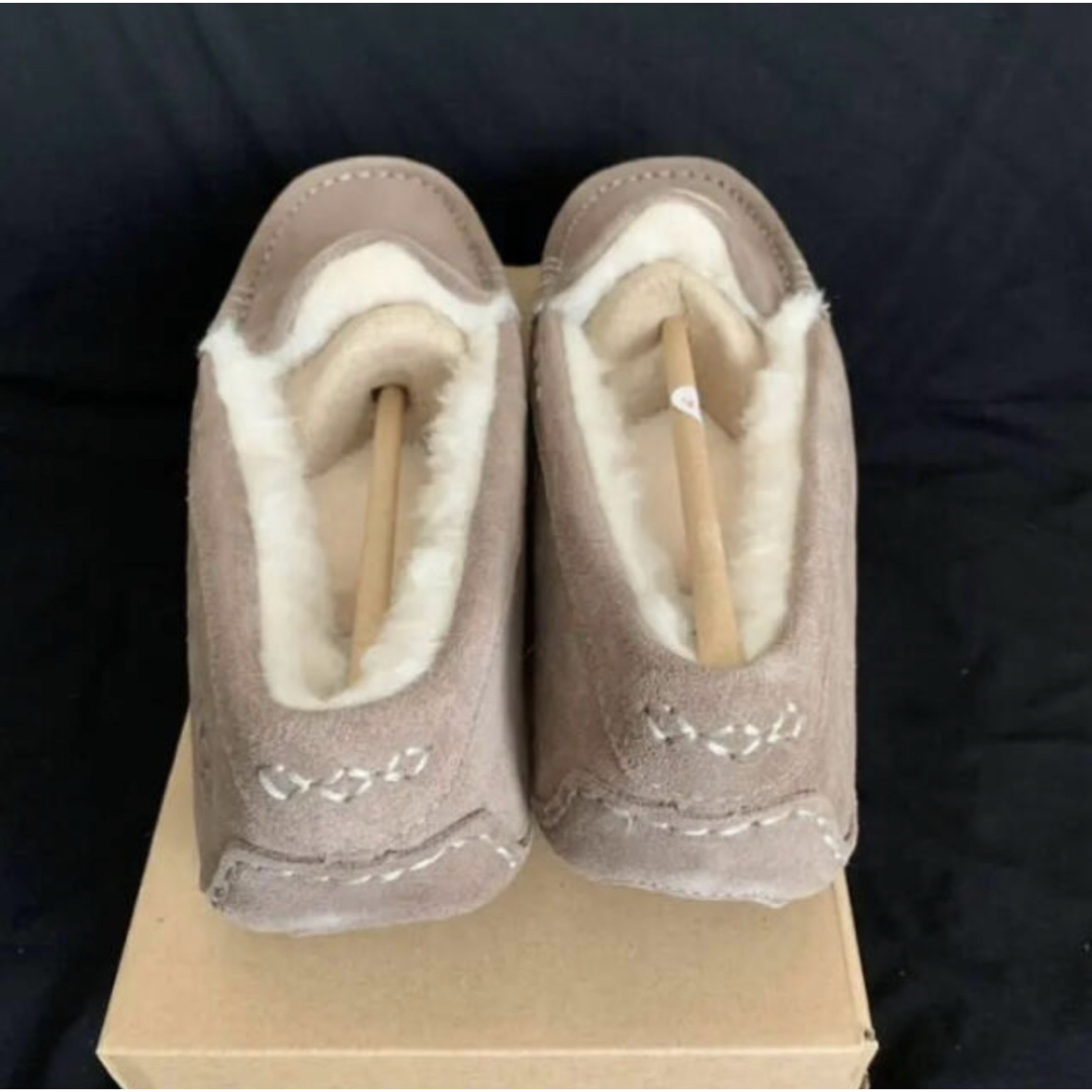 UGG - レア 希少 ❤️ UGG アンスレー ムートン モカシン スレート US6