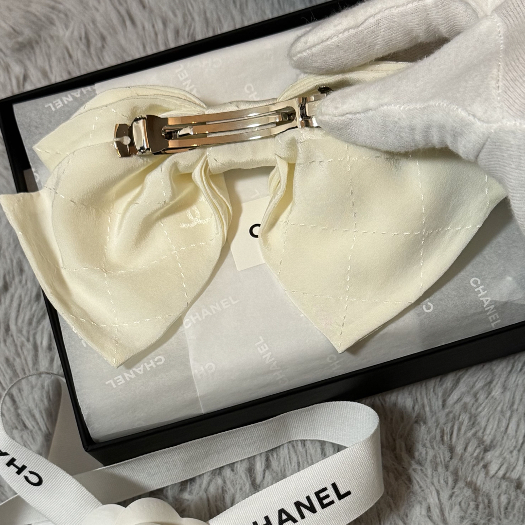 CHANEL - シャネル CHANEL リボンバレッタ ヘアアクセサリー 新品未