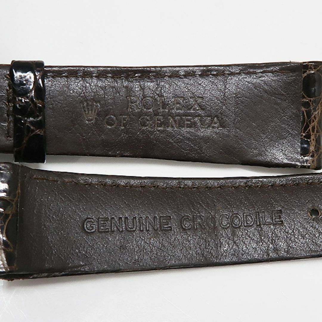 ROLEX ロレックス 純正 ワニ革ベルト 750 K18 尾錠 ラグ幅20㎜の通販