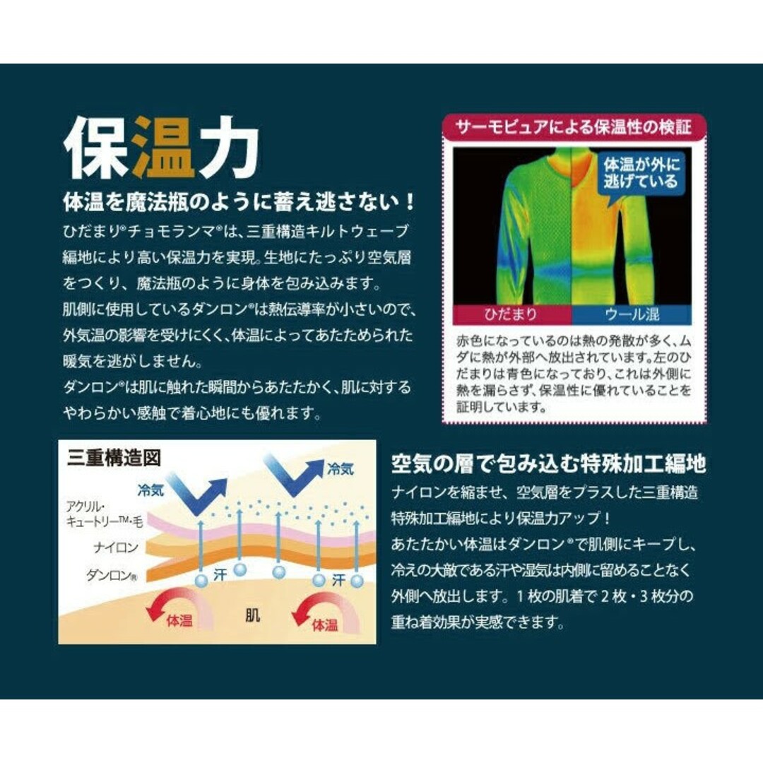 Hidamarihonpo - ひだまり チョモランマ 婦人用タイツ M 防寒 肌着