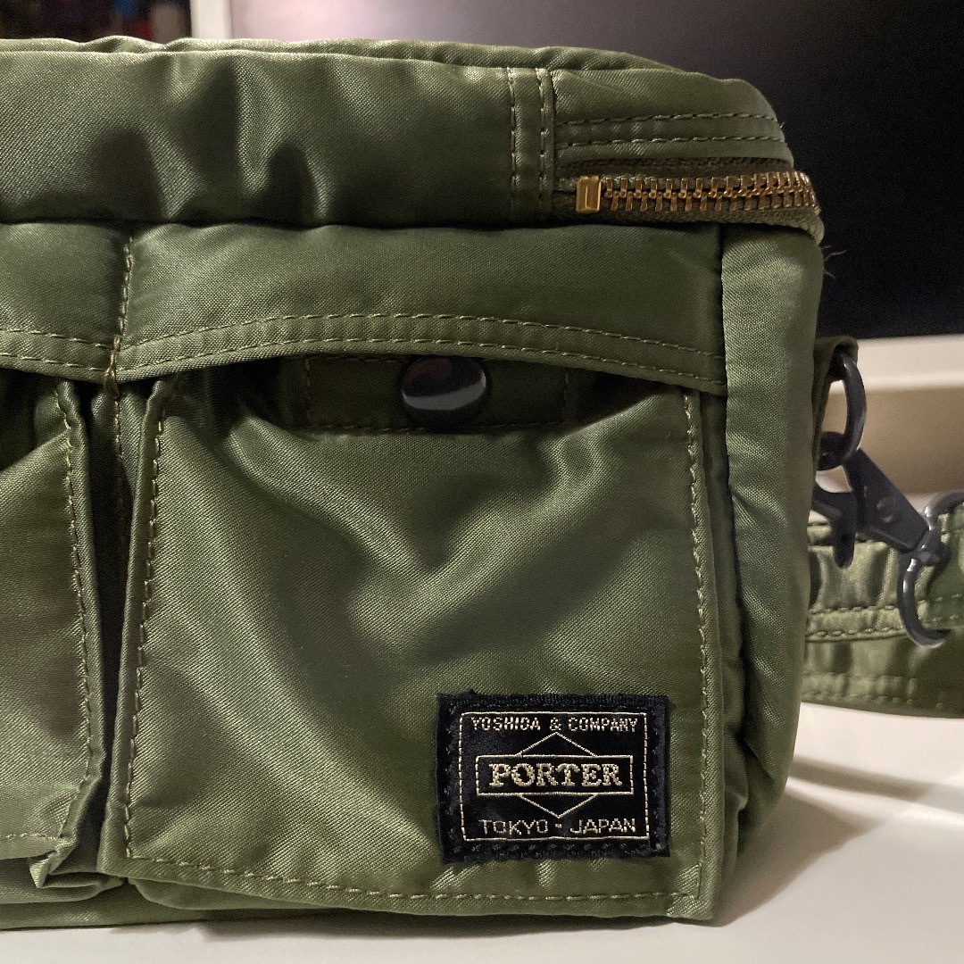 PORTER - 希少 初期 PORTER タンカー カメラバッグ S セージグリーン