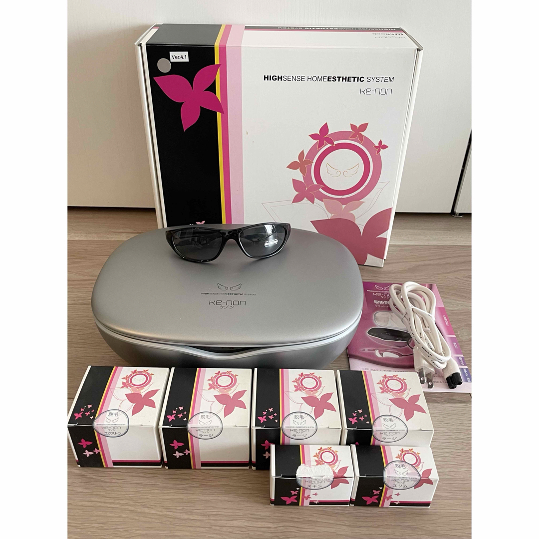ケノン 脱毛器 KE-NON 脱毛 カートリッジ合計3つ カートリッジ3個つき
