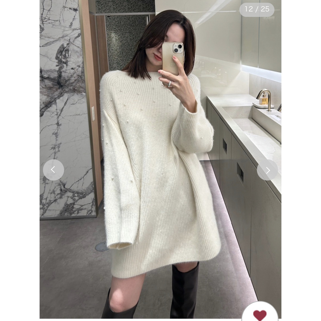 FRAY I.D - FRAY I.Dフレイ アイディー ホリデーラクーンパールニット