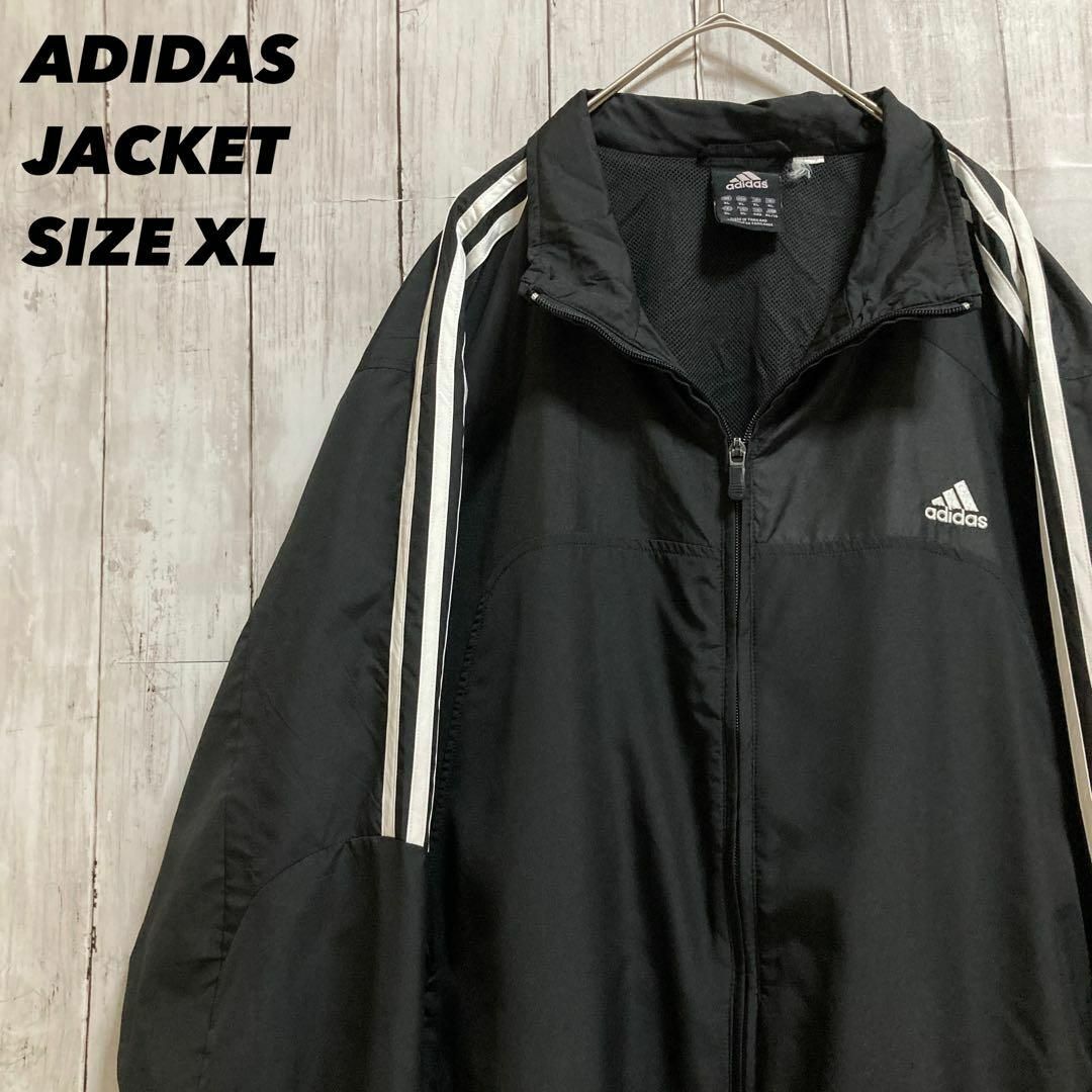 adidas - ADIDAS アディダス 3本ライン入り刺繍ロゴジップアップ