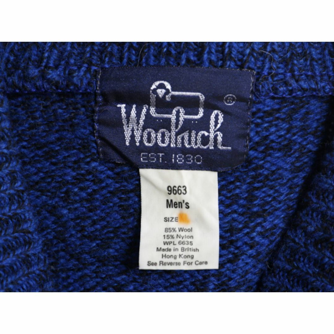 WOOLRICH - 80s ウールリッチ ヘンリーネック ボーダー ニット