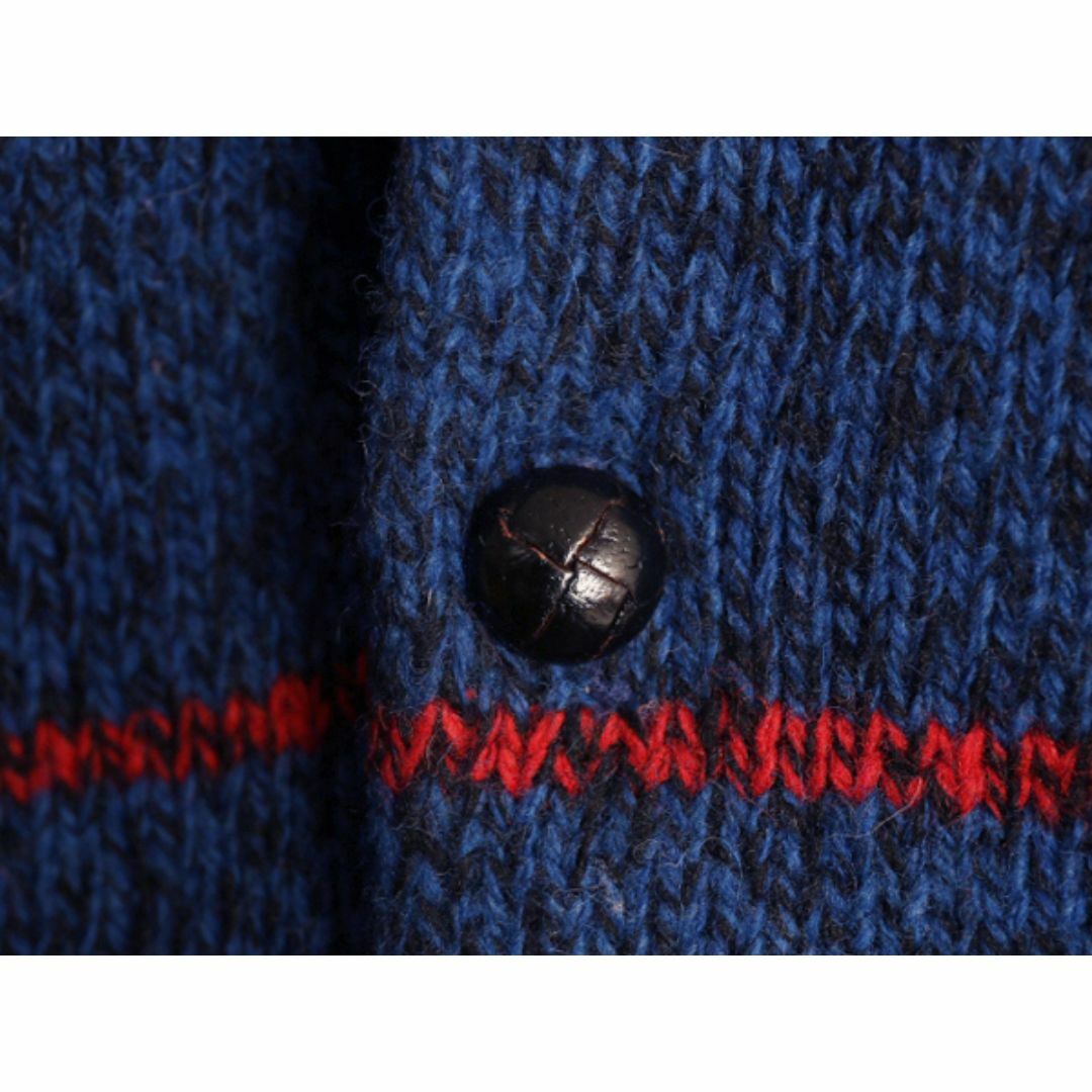 WOOLRICH - 80s ウールリッチ ヘンリーネック ボーダー ニット