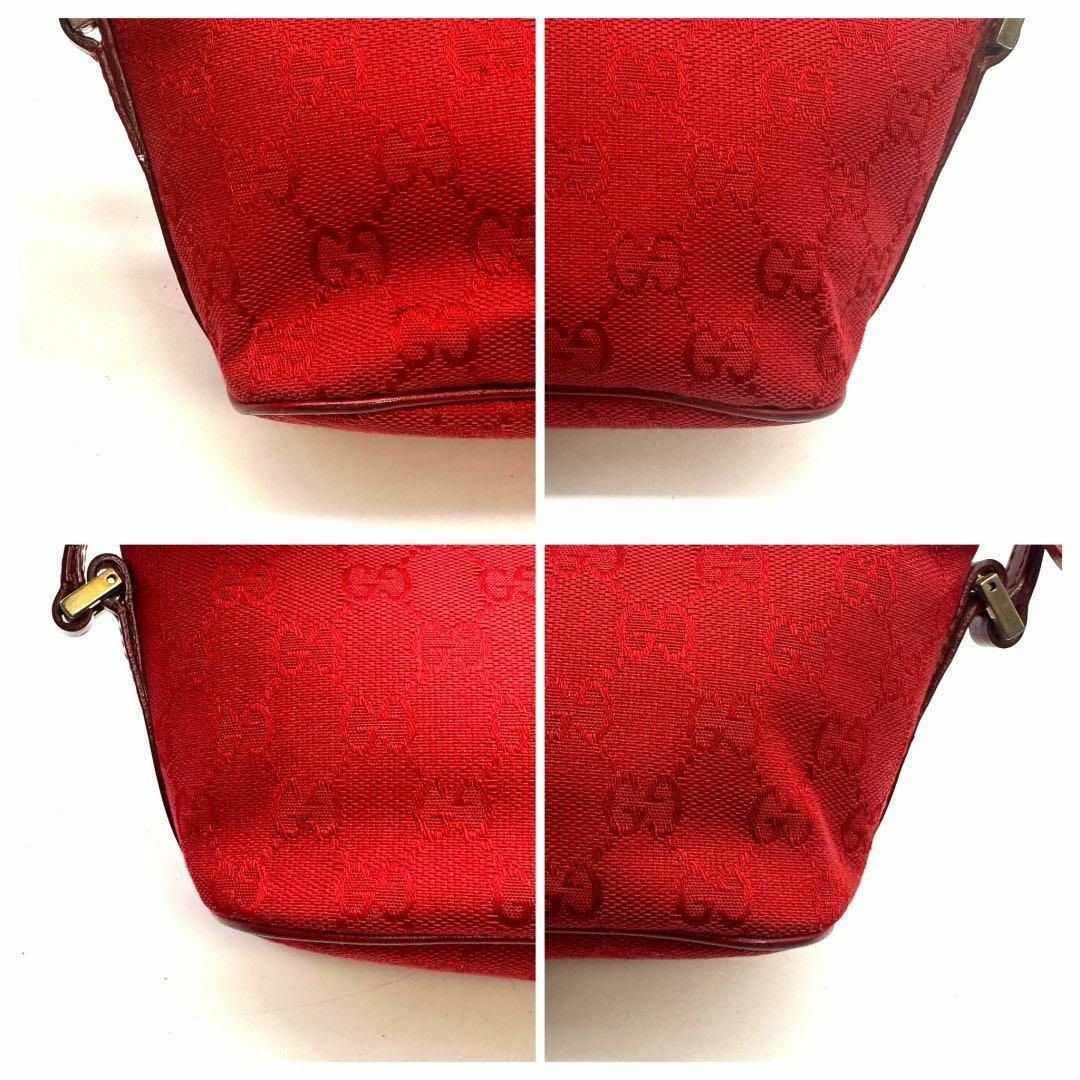 GUCCI - 【美品】グッチ アクセサリーポーチ ハンドバッグ GG柄 ロゴ