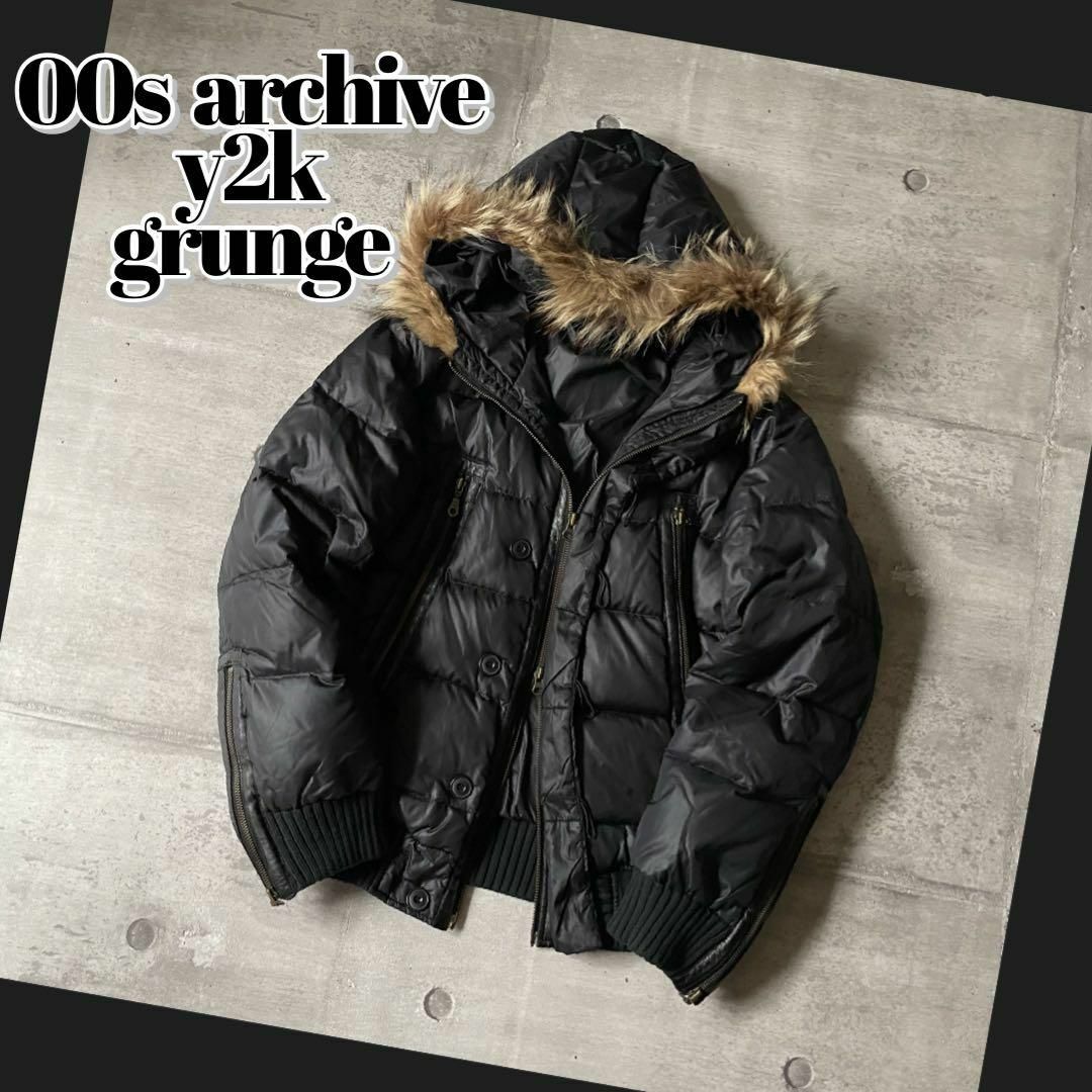 短丈archive furjacket n2b型 ma-1 y2k grunge 短丈 archive furjacket