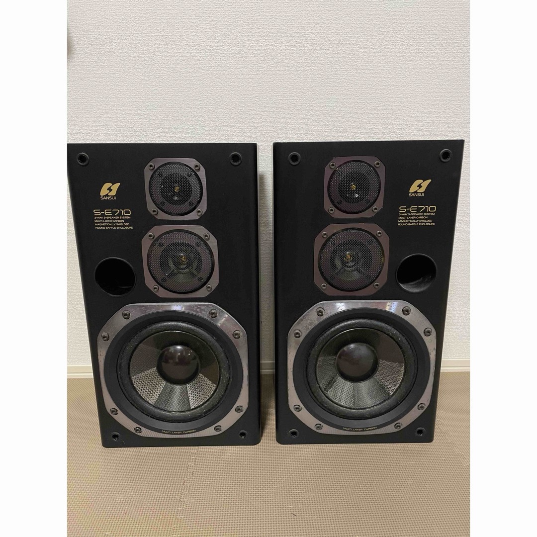 動作確認済 美品 SANSUI 3wayスピーカー S-E710 サンスイの通販 by