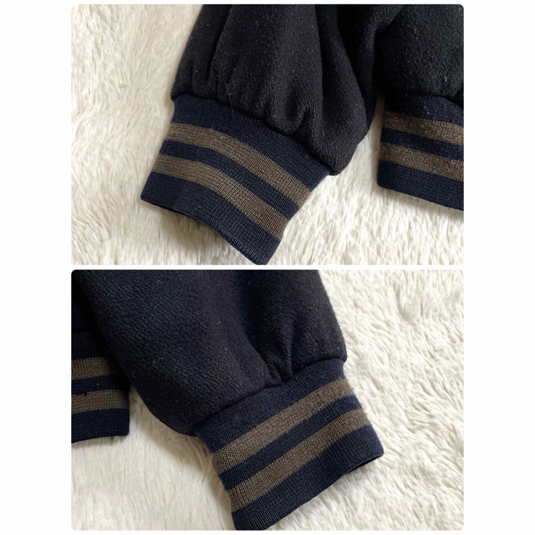 希少 限定 GEORGIA 羊革 ウール スタジャン レザージャケット ラムの