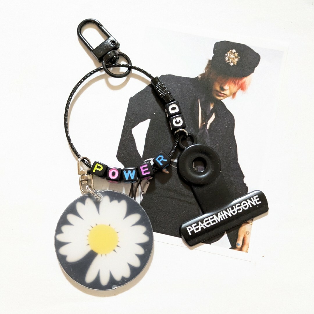 PEACEMINUSONE - 💗GD POWER キーリング/黒💗BIGBANG G-DRAGON ジヨン