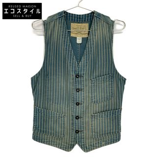 ダブルアールエル RRL キルティングインディゴデニムベスト Mサイズ
