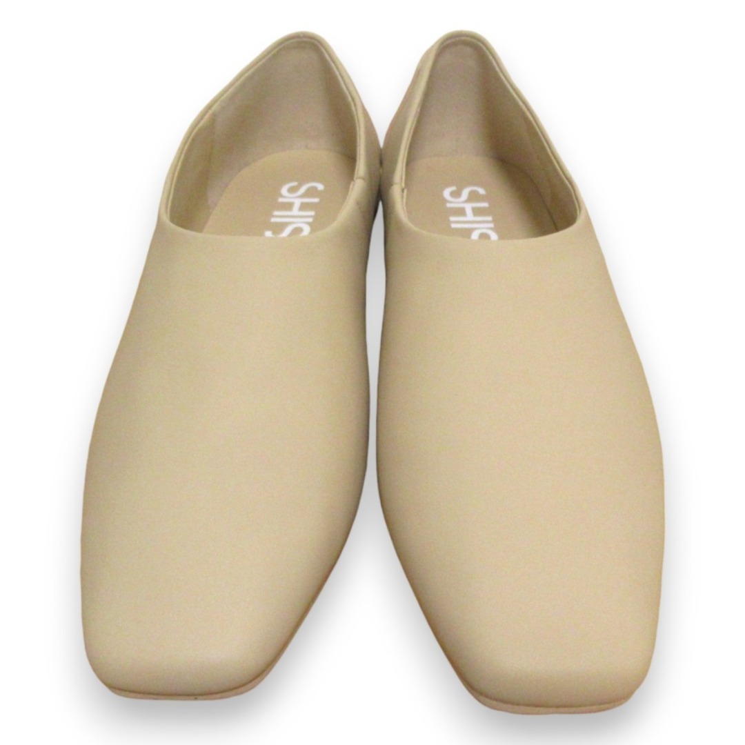 未使用 24SS SHISEI シーセイ レザー スクエアトゥ フラットシューズ