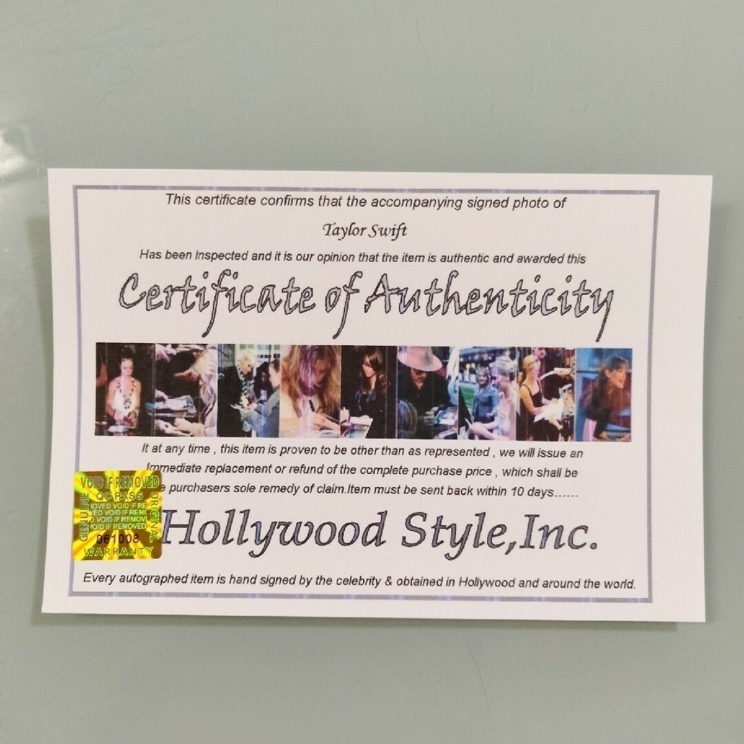 お宝…テイラー・スウィフト直筆サイン入り2Lサイズ写真…の通販 by まこ