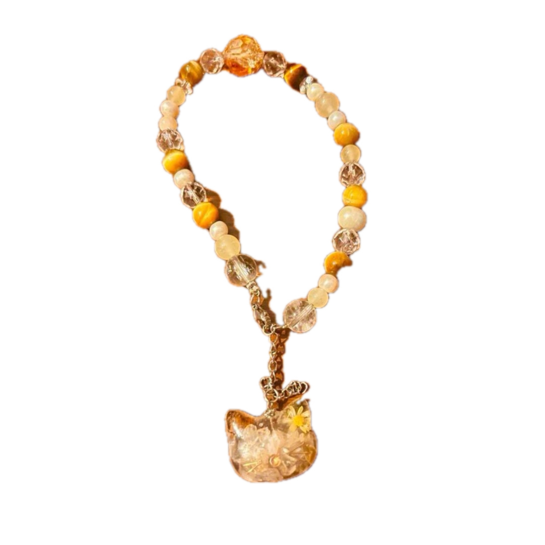 ○特価セール12/25迄・新品・クリアストロベリー クォーツブレス by H