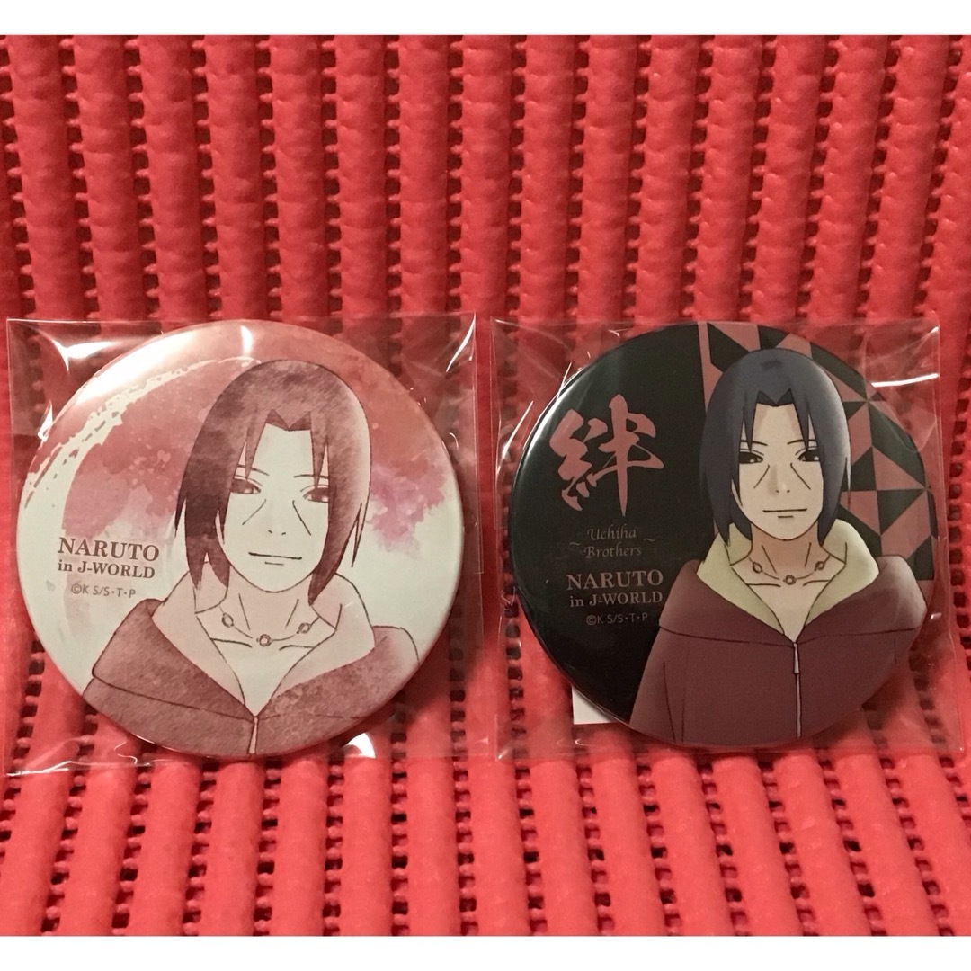 NARUTO ナルト うちはサスケ 絆 J-WORLD 缶バッジ 75mm