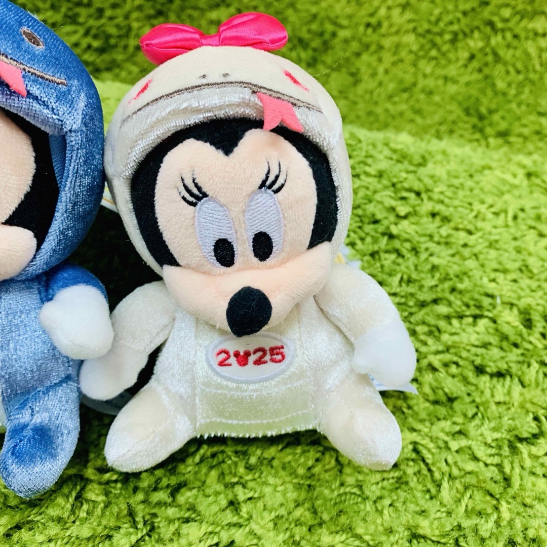 Disney - 干支 2025 ぬいぐるみバッジ 2点セットミッキー＆ミニー
