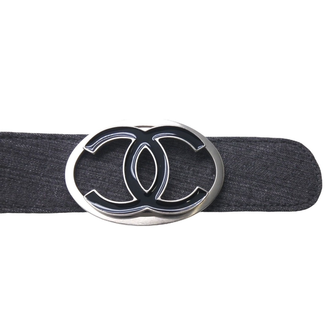 CHANEL - CHANEL シャネル デニムレザーベルト サイズ90/36 ココマーク
