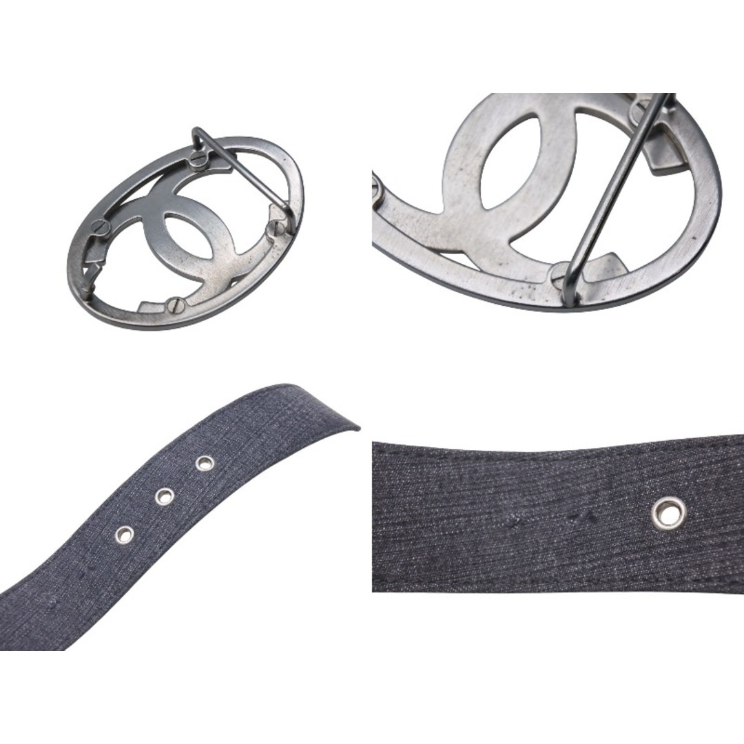 CHANEL - CHANEL シャネル デニムレザーベルト サイズ90/36 ココマーク