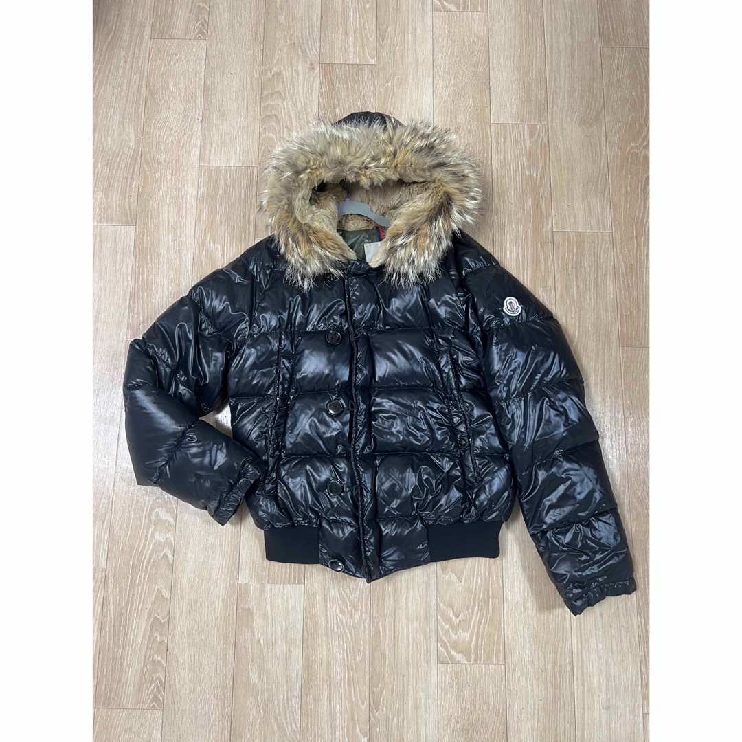 MONCLER - 確実正規品 美品 モンクレール ブルガリ シャイニーブラック
